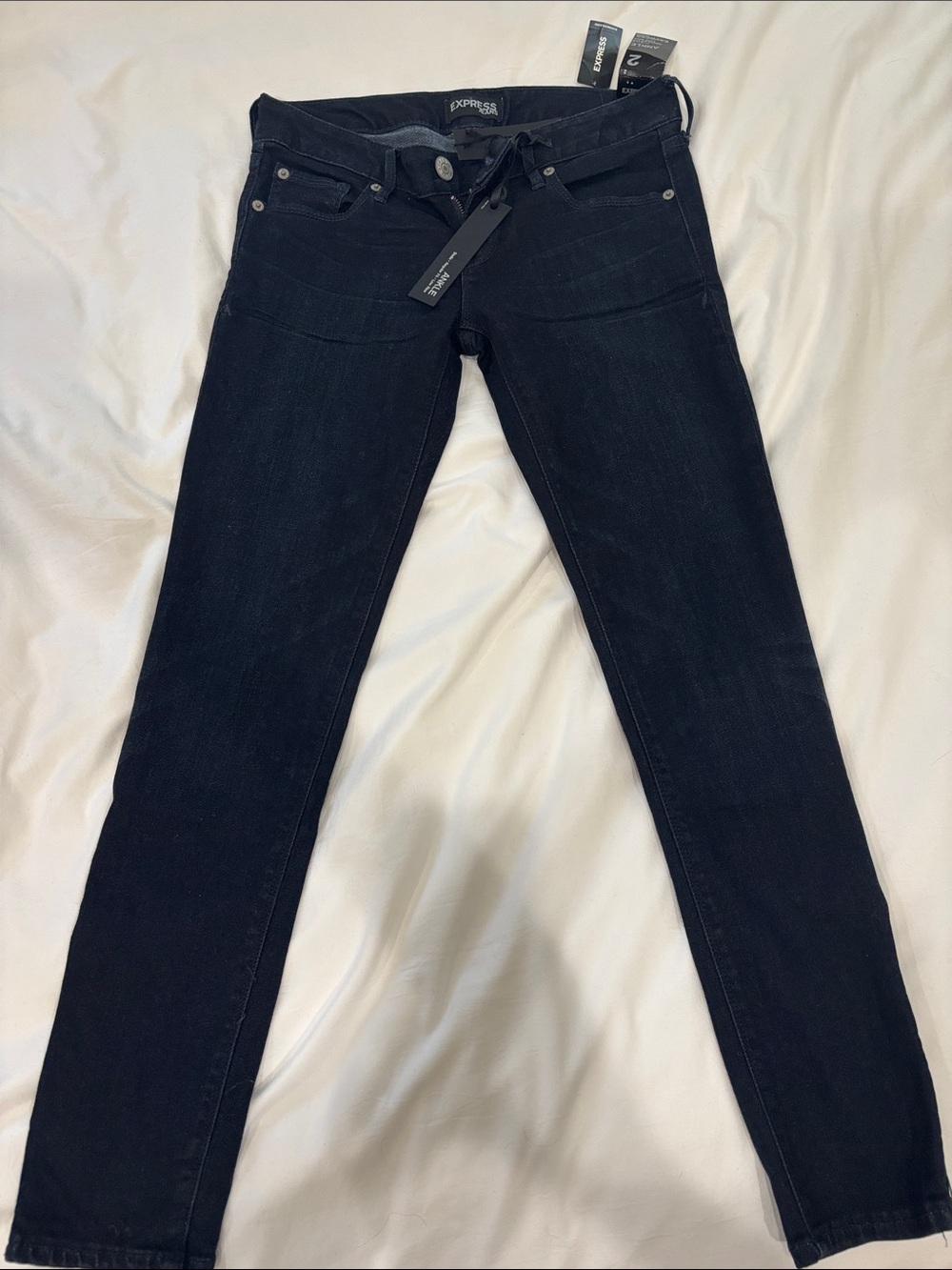 Express Women's Skinny Jeans - Black Wash